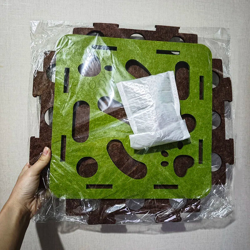 Cat Puzzle Maze Toy with Bell Ball - Interactive Fun Box