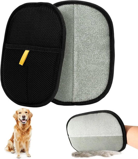 Pet Hair Remover Glove – Reusable Double-Sided Electrostatic Brush for Cats & Dogs, Grooming & Furniture Cleaning Tool