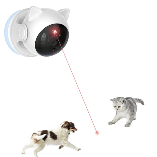 Automatic Rechargeable Cat Laser Toy: Interactive Motion-Activated Indoor Pet Toy with Slow & Fast Modes