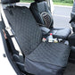 Universal Pet Seat Cover for Car Rear Seat, 100% Waterproof Dog Car Hammock with Visual Mesh Window and Side Zipper