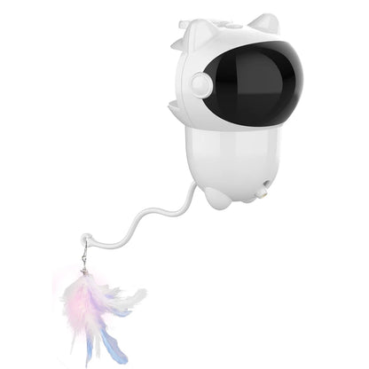 Automatic Rechargeable Cat Laser Toy: Interactive Motion-Activated Indoor Pet Toy with Slow & Fast Modes