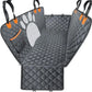 Universal Pet Seat Cover for Car Rear Seat, 100% Waterproof Dog Car Hammock with Visual Mesh Window and Side Zipper